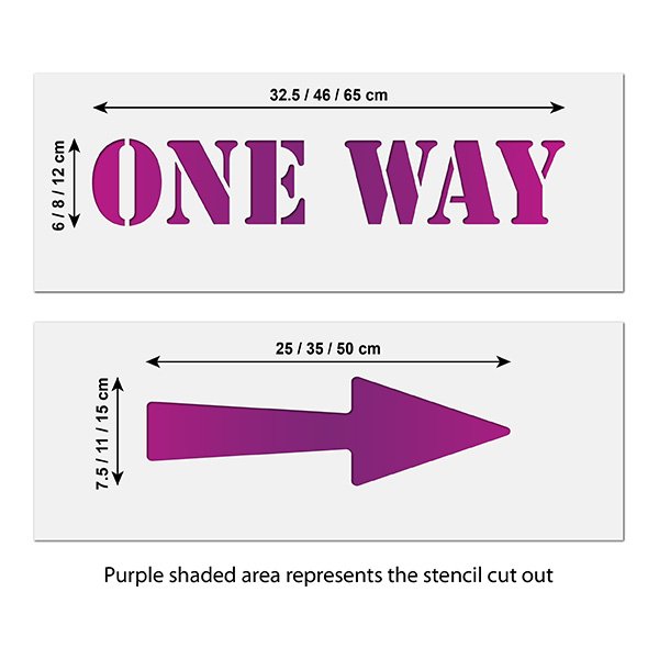 One Way and Arrow Size Information